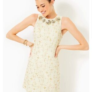 Lilly Pulitzer Augustus Beaded Boucle Shift Dress